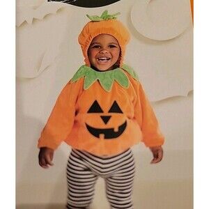 NWT Hyde and Seek Pumpkin Halloween Costume Pullover Infant Baby 0-6 Months